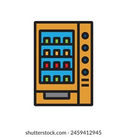 vending machine icon vector template illustration logo design