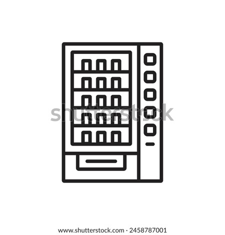 vending machine icon vector template illustration logo design