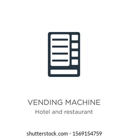 Vending machine icon vector. Trendy flat vending machine icon from hotel and restaurant collection isolated on white background. Vector illustration can be used for web and mobile graphic design, 