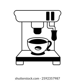 vending machine icon with white background vector stock illustration