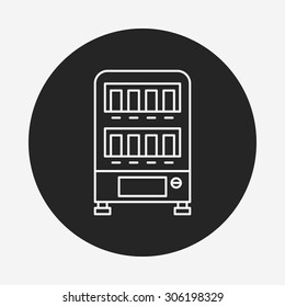 vending machine line icon