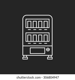 vending machine line icon