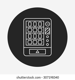 vending machine line icon