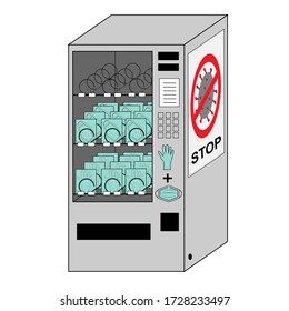 Vending machine for masks and gloves. Especially important during a pandemic.
