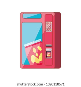 vending machine of potato chips