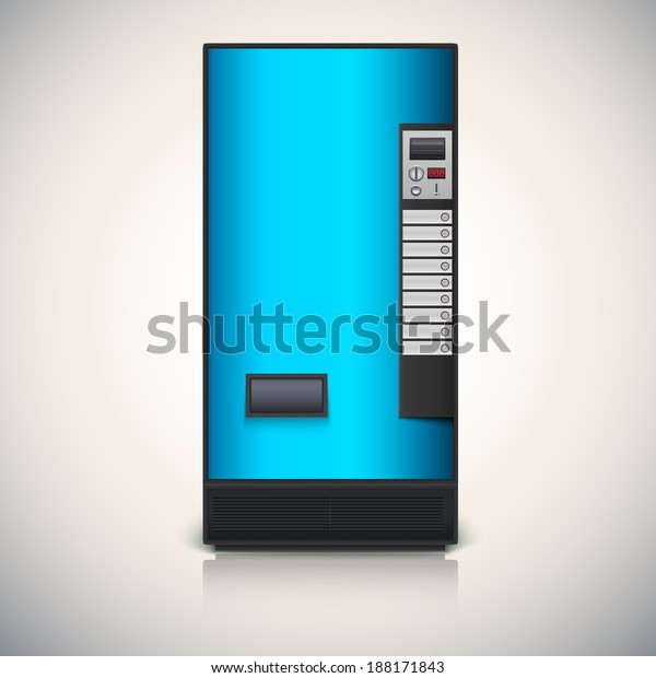 Vending Machine Sale Drinks Vector Drawing Stock Vector (Royalty Free