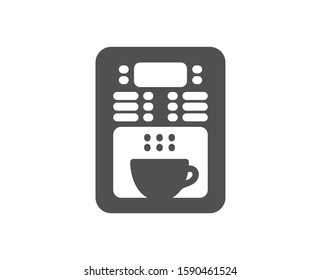 Vending machine sign. Coffee maker icon. Make tea symbol. Classic flat style. Simple coffee maker icon. Vector