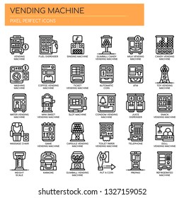 Vending Machine , Thin Line and Pixel Perfect Icons