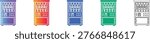 Vending Machine Vector Icon Set vol 1725