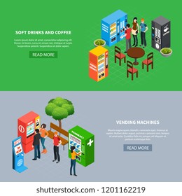 Vending Machines Banners Set