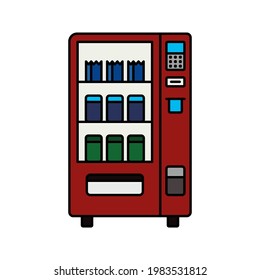 vending machines vector icon. vector illustration