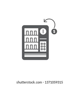 vending machines vector icon, sign, illustration on background