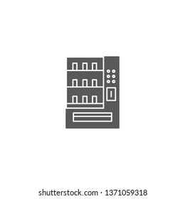 vending machines vector icon, sign, illustration on background