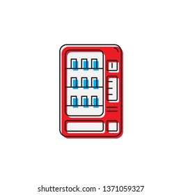 vending machines vector icon, sign, illustration on background