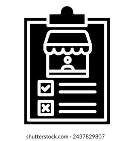 Vendor Assessment icon line vector illustration