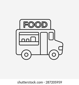 vendor carts line icon
