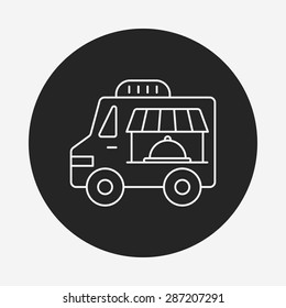 vendor carts line icon