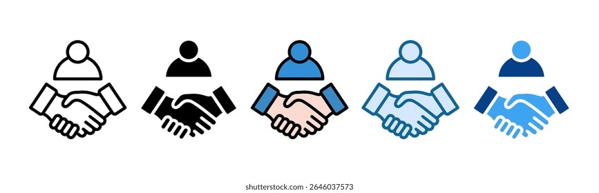 Vendor Icon Set Multiple Style Collection