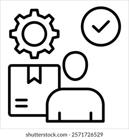 Vendor Management Icon Element For Design