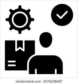 Vendor Management Icon Element For Design