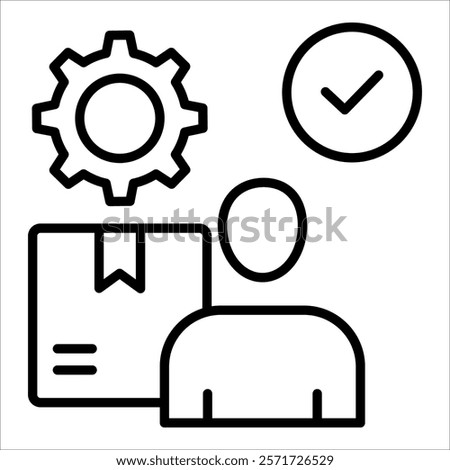 Vendor Management Icon Element For Design