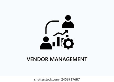 Vendor Management Vector Icon Or Logo Illustration