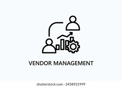 Vendor Management Vector Icon Or Logo Illustration