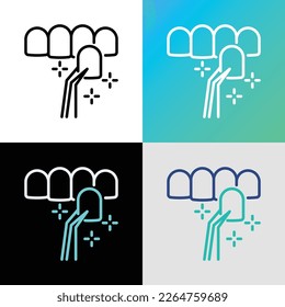 Veneers thin line icon. Dental reconstruction. Dentistry, stomatology. Vector illustration.