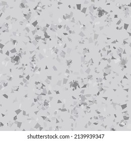 Venetian Abstract Seamless Texture. Gray Marble Glass Background. Terrazzo Color Vector Pattern. Vector Home Italian Pattern. Mosaic Terrazzo Granite Design. Floor Venetian Irregular Print. Stone Art