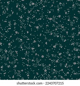 Venetian Abstract Texture. Terrazzo Glass Modern Material. Gray Mosaic Stone Background. Vector Wall Italian Pattern. Marble Seamless Terrazo Design. Glass Interior Irregular Art. White Terrazzo Print