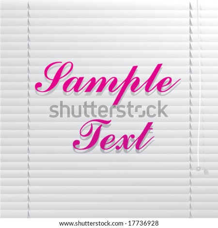 Venetian blinds