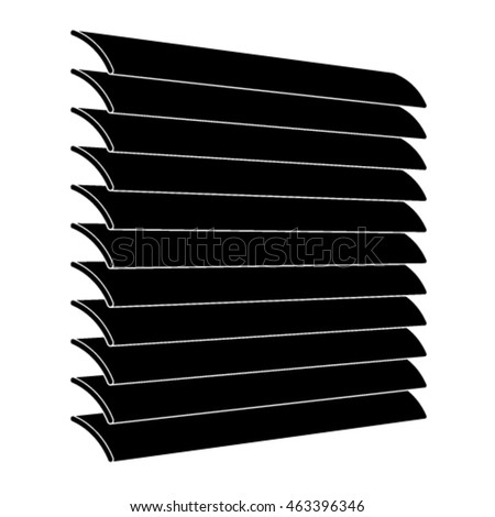 venetian blinds black symbol vector