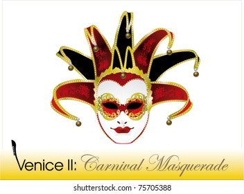 Venetian carnival mask, joker