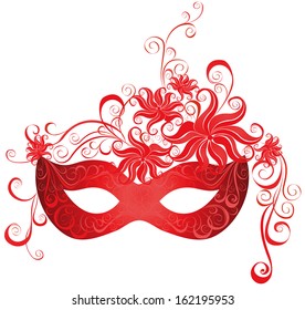 Venetian carnival mask. Vector illustration.