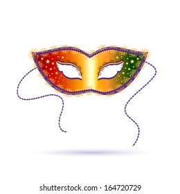 Venetian carnival template with mask
