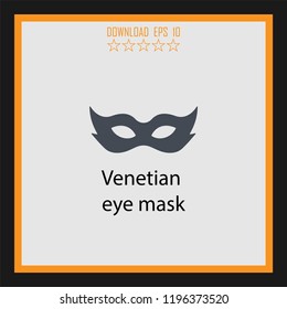 Venetian eye mask  vector icon
