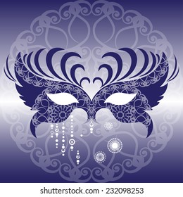 Venetian mask. Carnival. Vector illustration