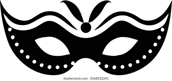 Venetian Mask Vector Clipart - Intricate and Elegant Vector Illustration