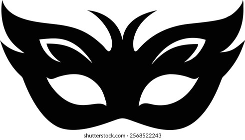 Venetian Mask Vector Clipart - Intricate and Elegant Vector Illustration