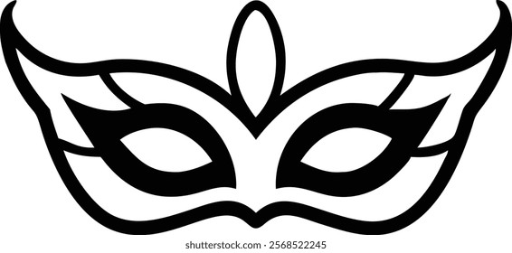 Venetian Mask Vector Clipart - Intricate and Elegant Vector Illustration