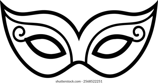 Venetian Mask Vector Clipart - Intricate and Elegant Vector Illustration