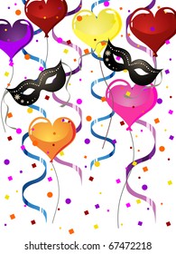 venetian party background - vector