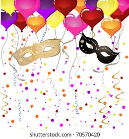 venetian party background - vector