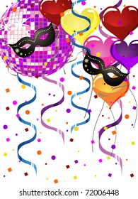 venetian party background - vector