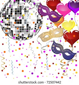 venetian party background - vector