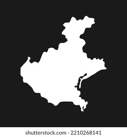 Veneto Map. Region of Italy. Vector illustration.