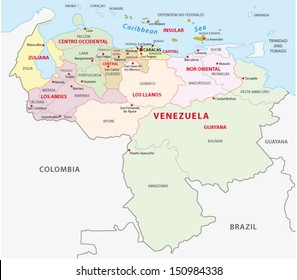 Venezuela Administrative Map