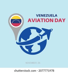 Venezuela Aviation Day Vector Design