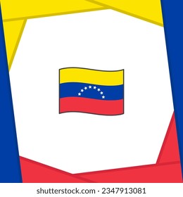 Venezuela Flagge abstrakte Hintergrund Design-Vorlage. Venezuela Independence Day Banner Social Media Post. Venezuela-Banner