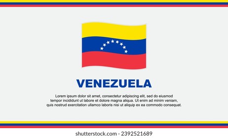 Venezuela Flag Abstract Background Design Template. Venezuela Independence Day Banner Social Media Vector Illustration. Venezuela Design